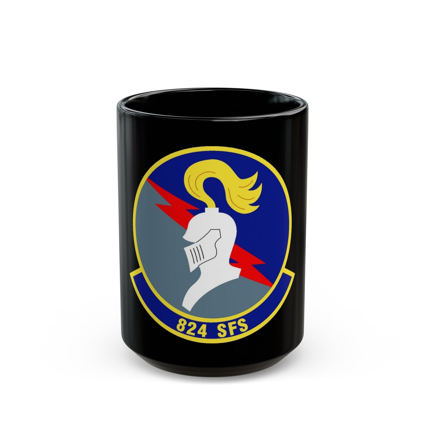 824th Security Forces Squadron (U.S. Air Force) Black Coffee Mug-15oz-The Sticker Space