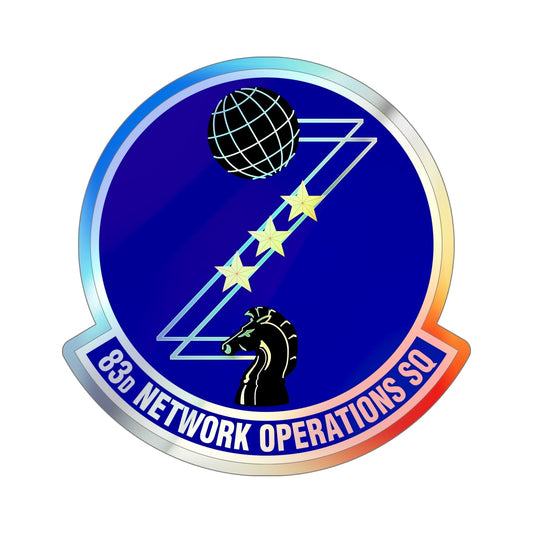 83 Network Operations Squadron ACC (U.S. Air Force) Holographic STICKER Die-Cut Vinyl Decal-6 Inch-The Sticker Space