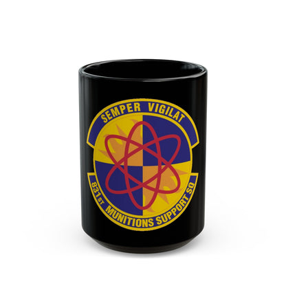 831st Munitions Support Squadron (U.S. Air Force) Black Coffee Mug-15oz-The Sticker Space