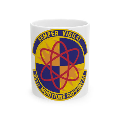 831st Munitions Support Squadron (U.S. Air Force) White Coffee Mug-11oz-The Sticker Space