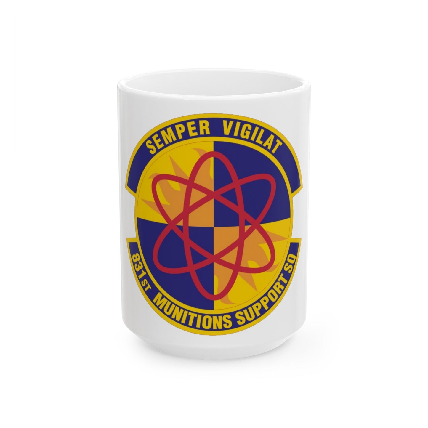831st Munitions Support Squadron (U.S. Air Force) White Coffee Mug-15oz-The Sticker Space