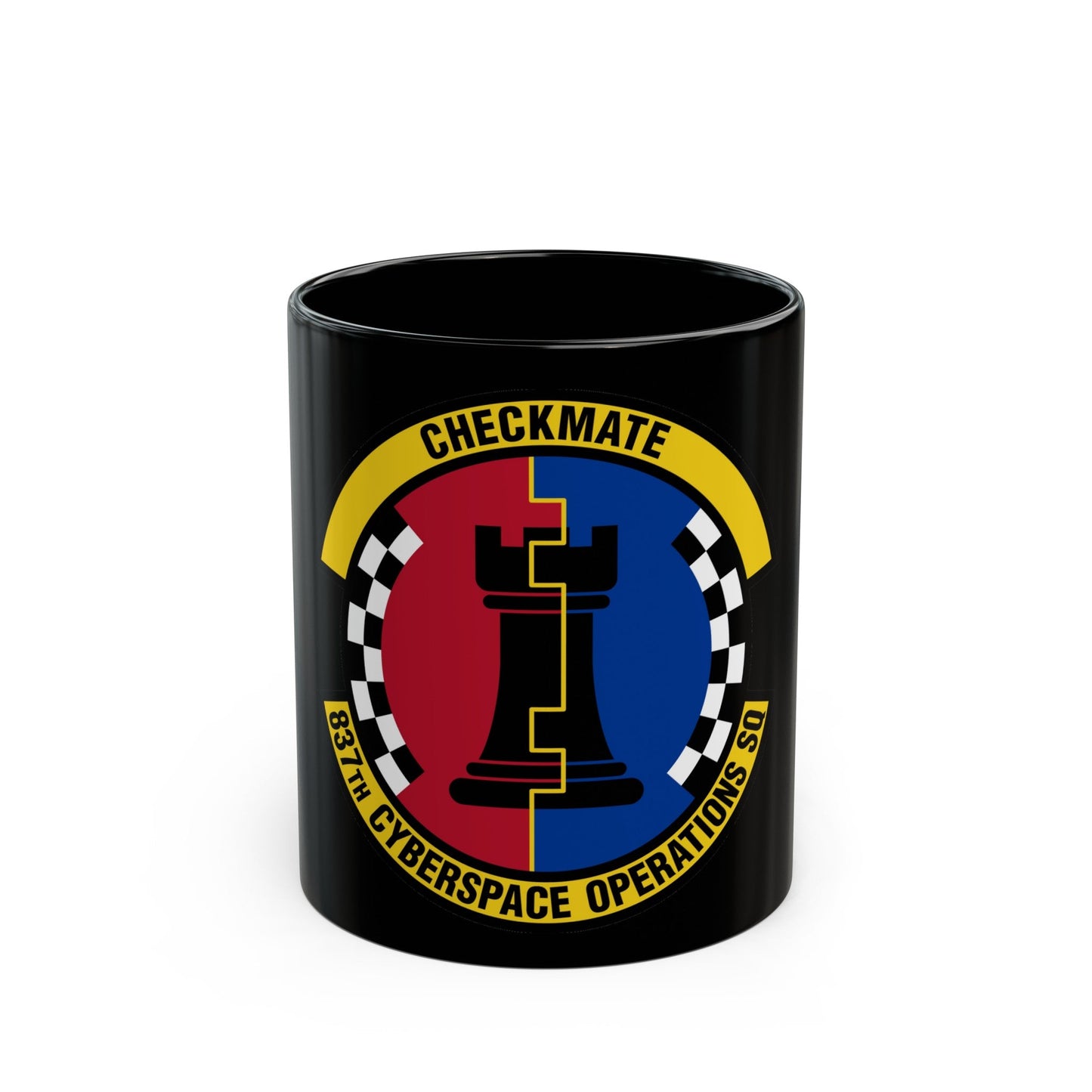 837 Cyberspace Operations Squadron ACC (U.S. Air Force) Black Coffee Mug-11oz-The Sticker Space