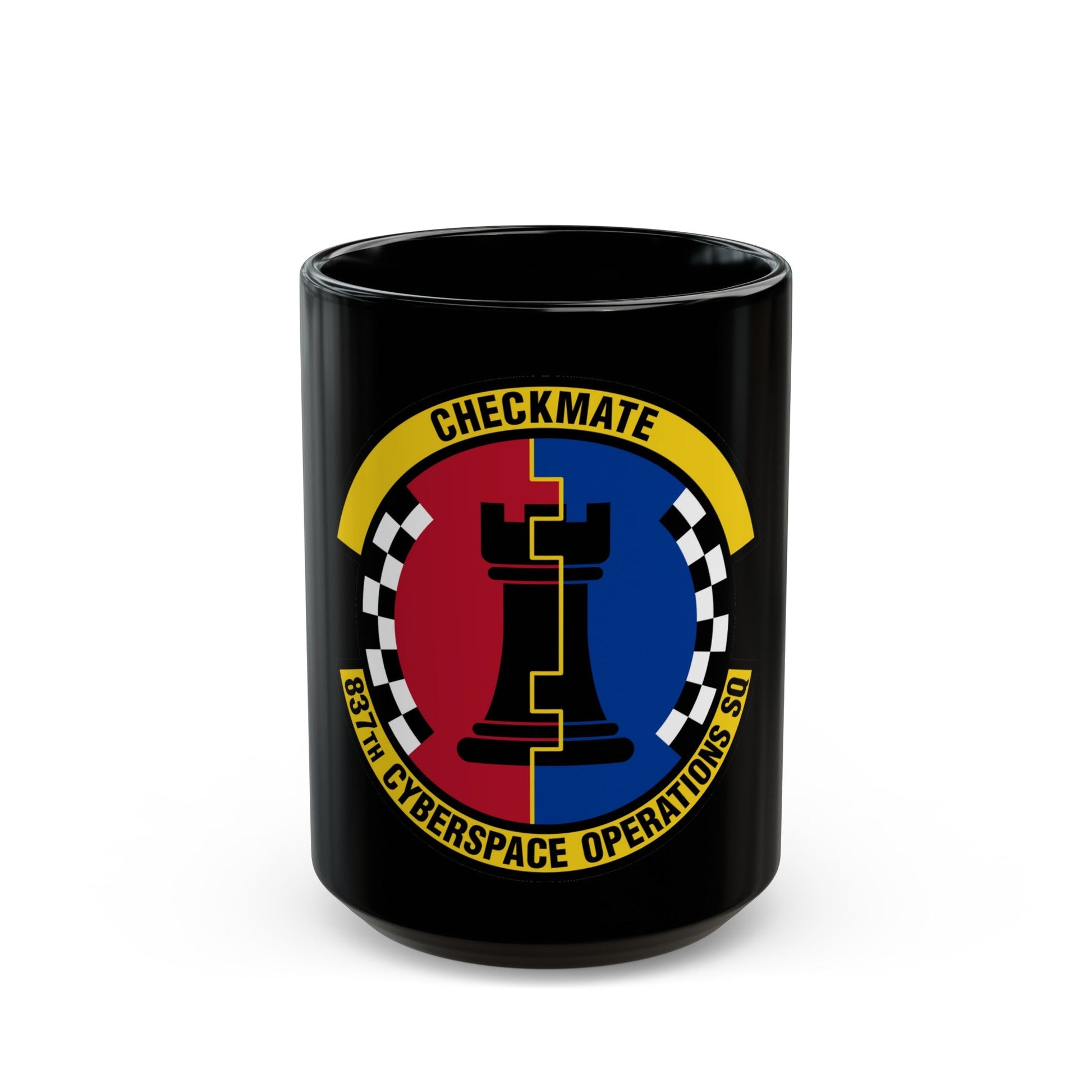 837 Cyberspace Operations Squadron ACC (U.S. Air Force) Black Coffee Mug-15oz-The Sticker Space