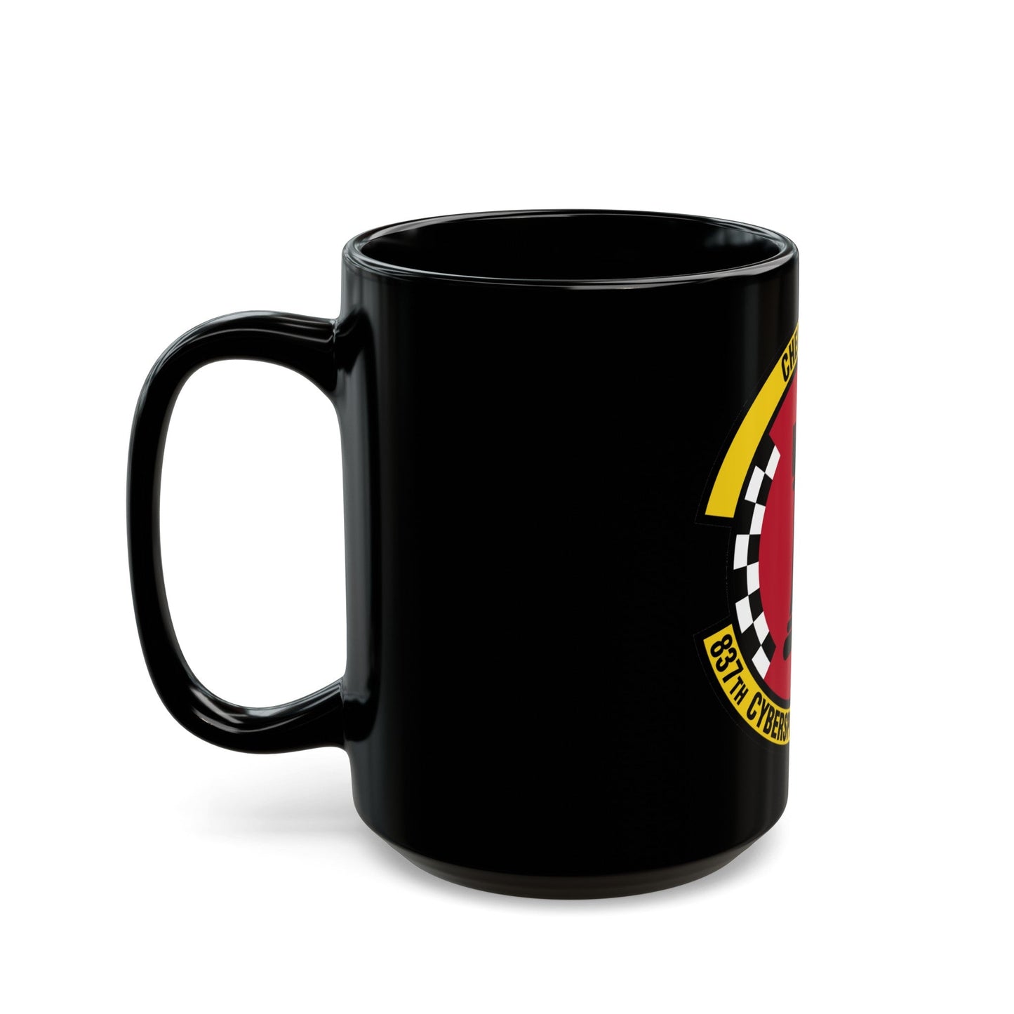 837 Cyberspace Operations Squadron ACC (U.S. Air Force) Black Coffee Mug-The Sticker Space