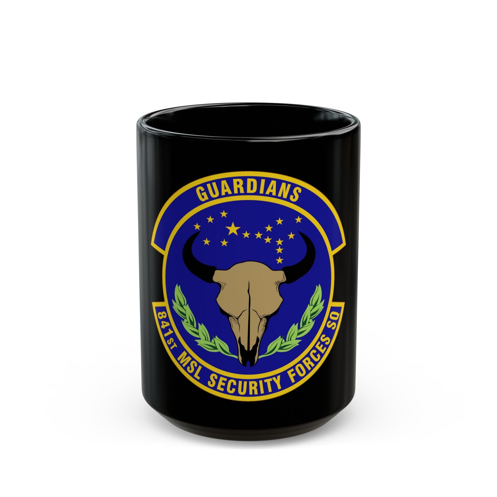 841 Missile Security Forces Squadron AFGSC (U.S. Air Force) Black Coffee Mug-15oz-The Sticker Space