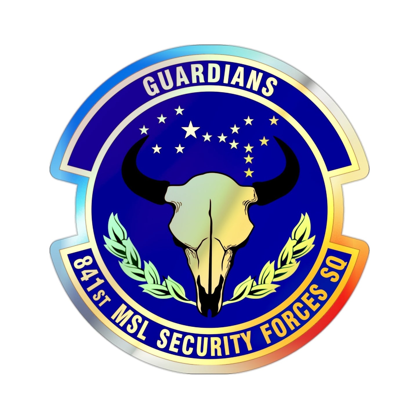 841 Missile Security Forces Squadron AFGSC (U.S. Air Force) Holographic STICKER Die-Cut Vinyl Decal-2 Inch-The Sticker Space