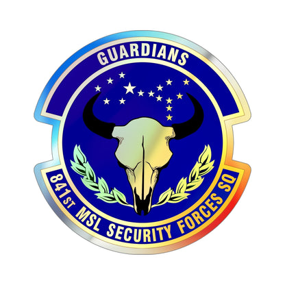 841 Missile Security Forces Squadron AFGSC (U.S. Air Force) Holographic STICKER Die-Cut Vinyl Decal-5 Inch-The Sticker Space