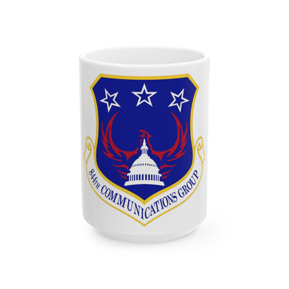 844th Communications Group (U.S. Air Force) White Coffee Mug-15oz-The Sticker Space