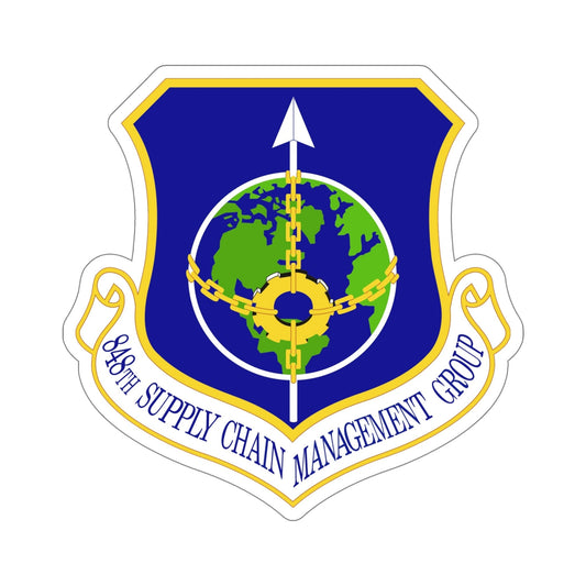 848 Supply Chain Management Group AFMC (U.S. Air Force) STICKER Vinyl Die-Cut Decal-6 Inch-The Sticker Space