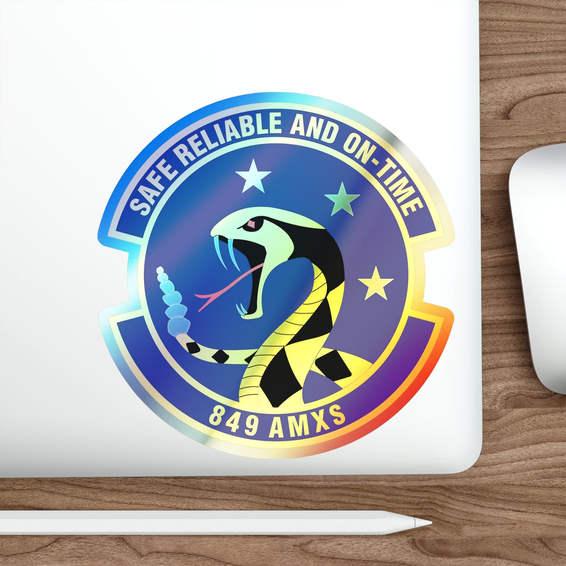 849 Aircraft Maintenance Squadron ACC (U.S. Air Force) Holographic STICKER Die-Cut Vinyl Decal-The Sticker Space