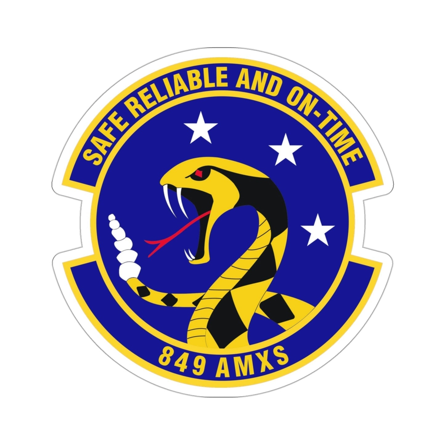 849 Aircraft Maintenance Squadron ACC (U.S. Air Force) STICKER Vinyl Die-Cut Decal-3 Inch-The Sticker Space