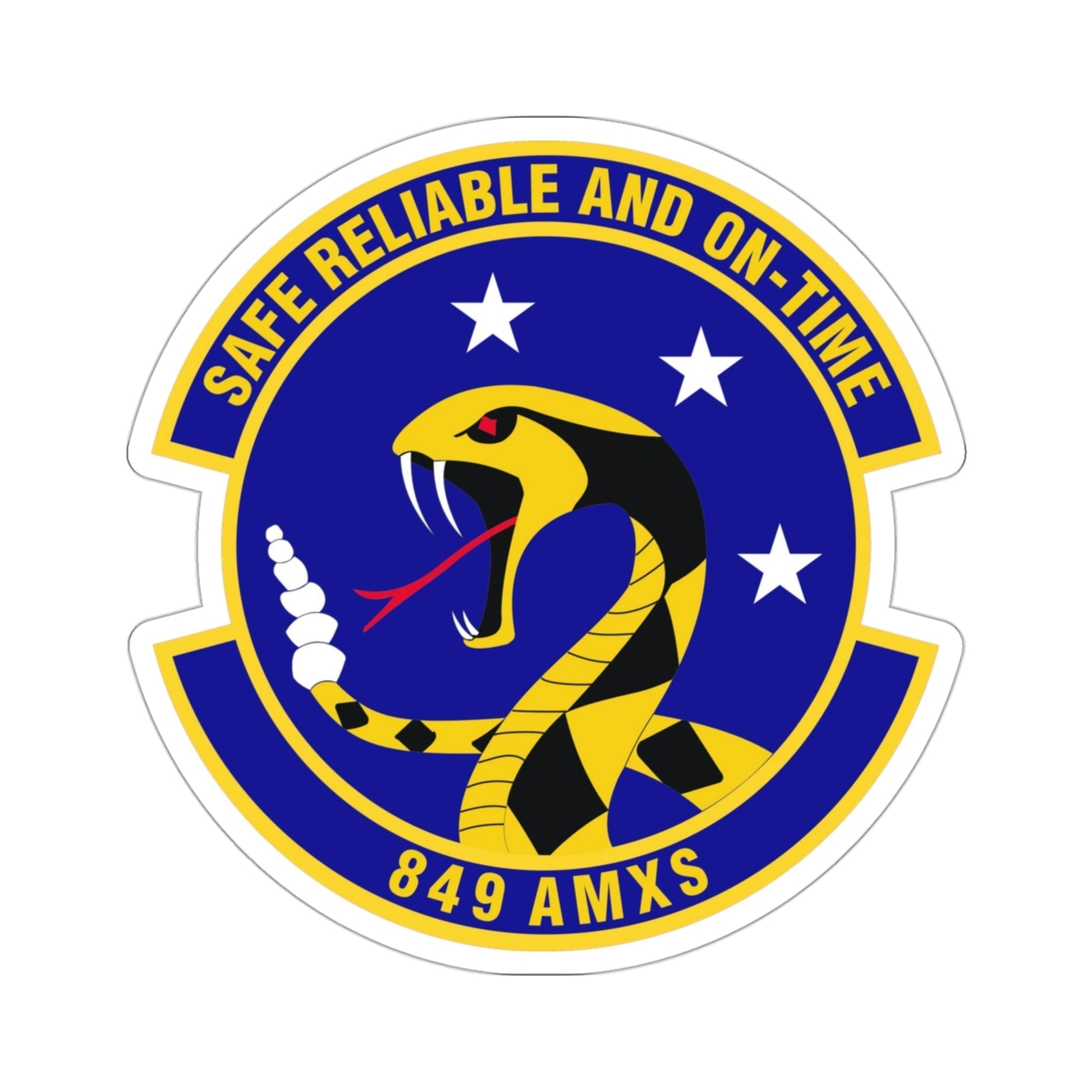 849 Aircraft Maintenance Squadron ACC (U.S. Air Force) STICKER Vinyl Die-Cut Decal-3 Inch-The Sticker Space