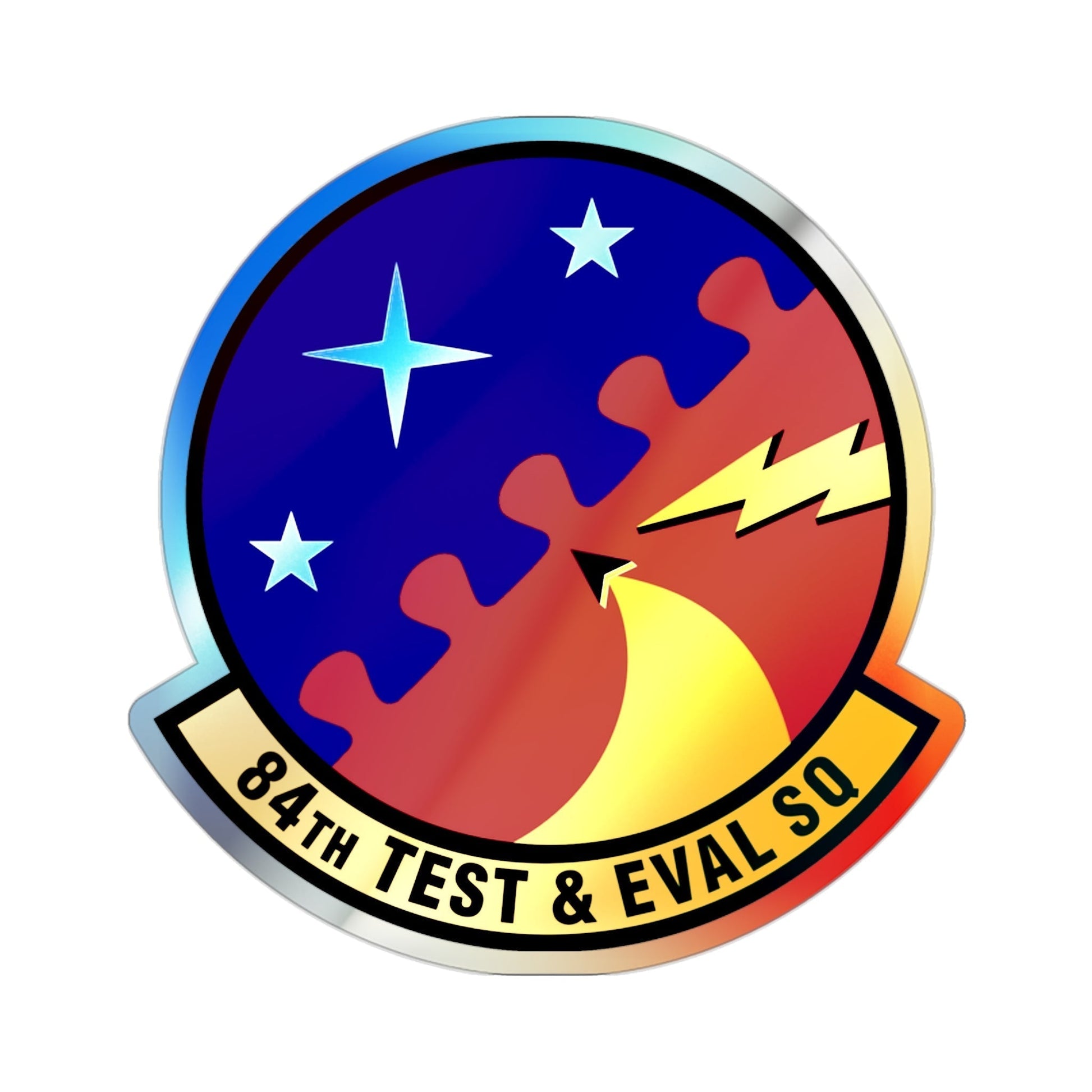 84th Test and Evaluation Squadron (U.S. Air Force) Holographic STICKER Die-Cut Vinyl Decal-2 Inch-The Sticker Space