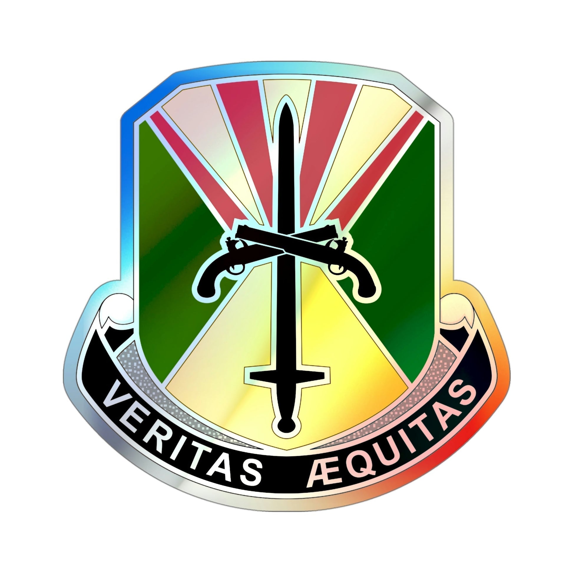 850 Military Police Battalion (U.S. Army) Holographic STICKER Die-Cut Vinyl Decal-4 Inch-The Sticker Space