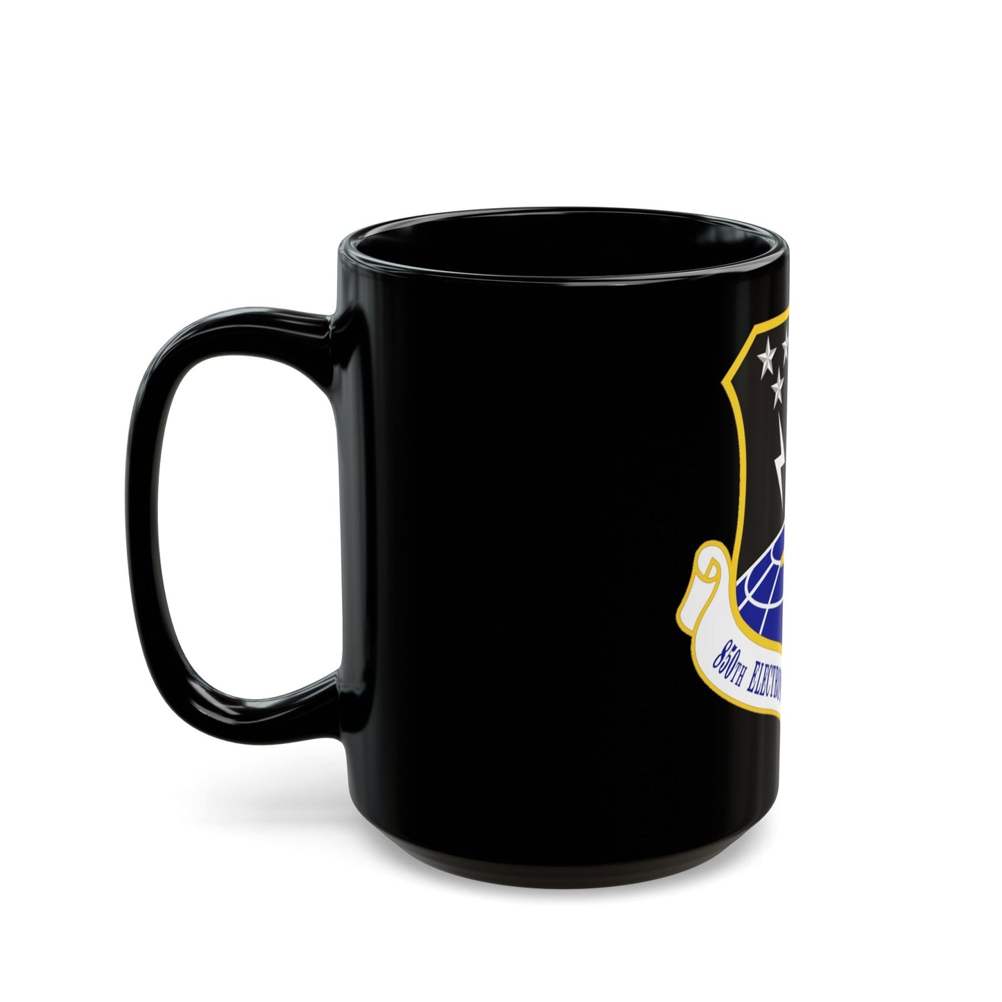 850th Electronic Systems Group (U.S. Air Force) Black Coffee Mug-The Sticker Space