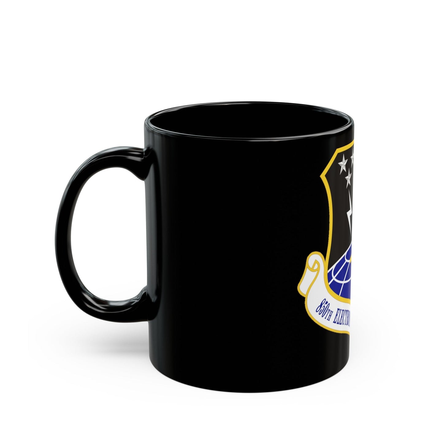 850th Electronic Systems Group (U.S. Air Force) Black Coffee Mug-The Sticker Space