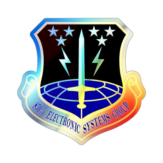 850th Electronic Systems Group (U.S. Air Force) Holographic STICKER Die-Cut Vinyl Decal-6 Inch-The Sticker Space