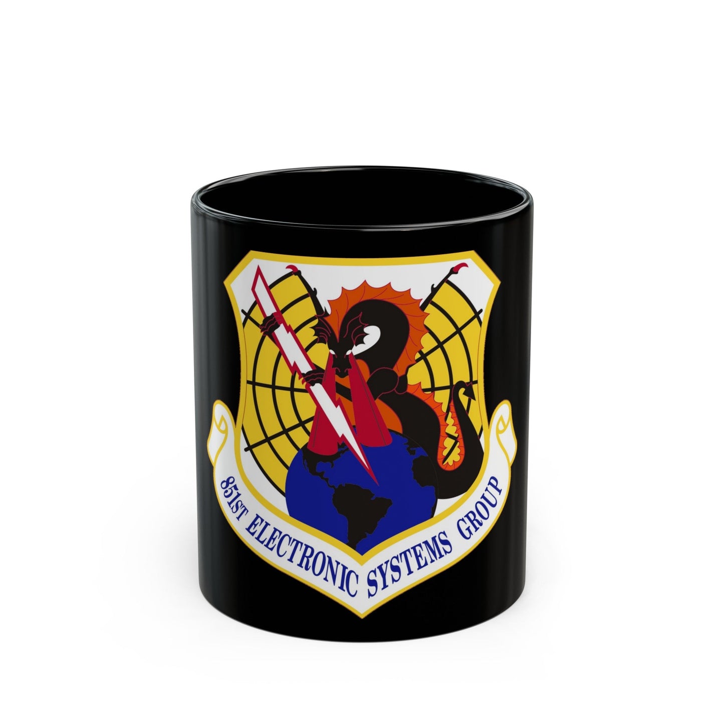 851st Electronic Systems Group (U.S. Air Force) Black Coffee Mug-11oz-The Sticker Space