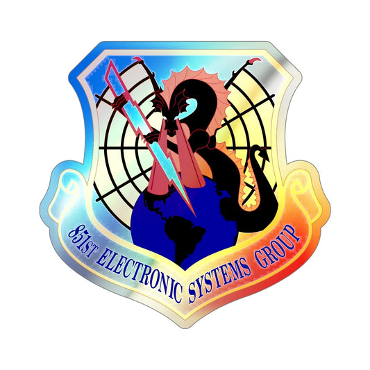 851st Electronic Systems Group (U.S. Air Force) Holographic STICKER Die-Cut Vinyl Decal-6 Inch-The Sticker Space