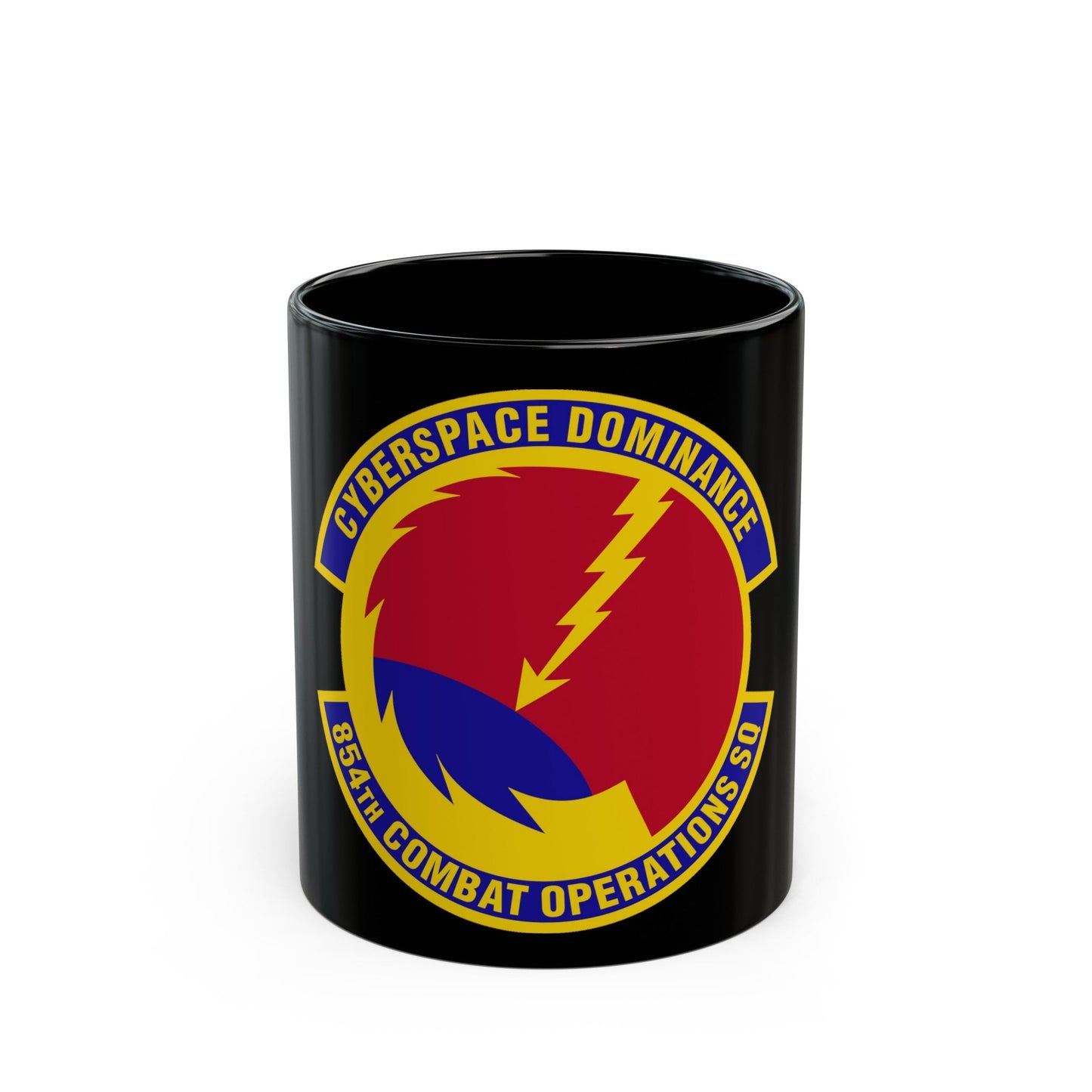 854 Combat Operations Squadron AFRC (U.S. Air Force) Black Coffee Mug-11oz-The Sticker Space