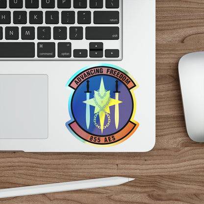 855th Air Expeditionary Squadron (U.S. Air Force) Holographic STICKER Die-Cut Vinyl Decal-The Sticker Space