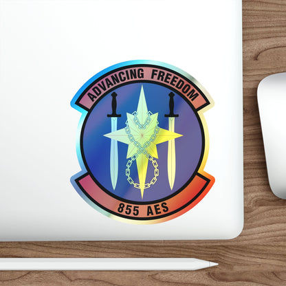 855th Air Expeditionary Squadron (U.S. Air Force) Holographic STICKER Die-Cut Vinyl Decal-The Sticker Space