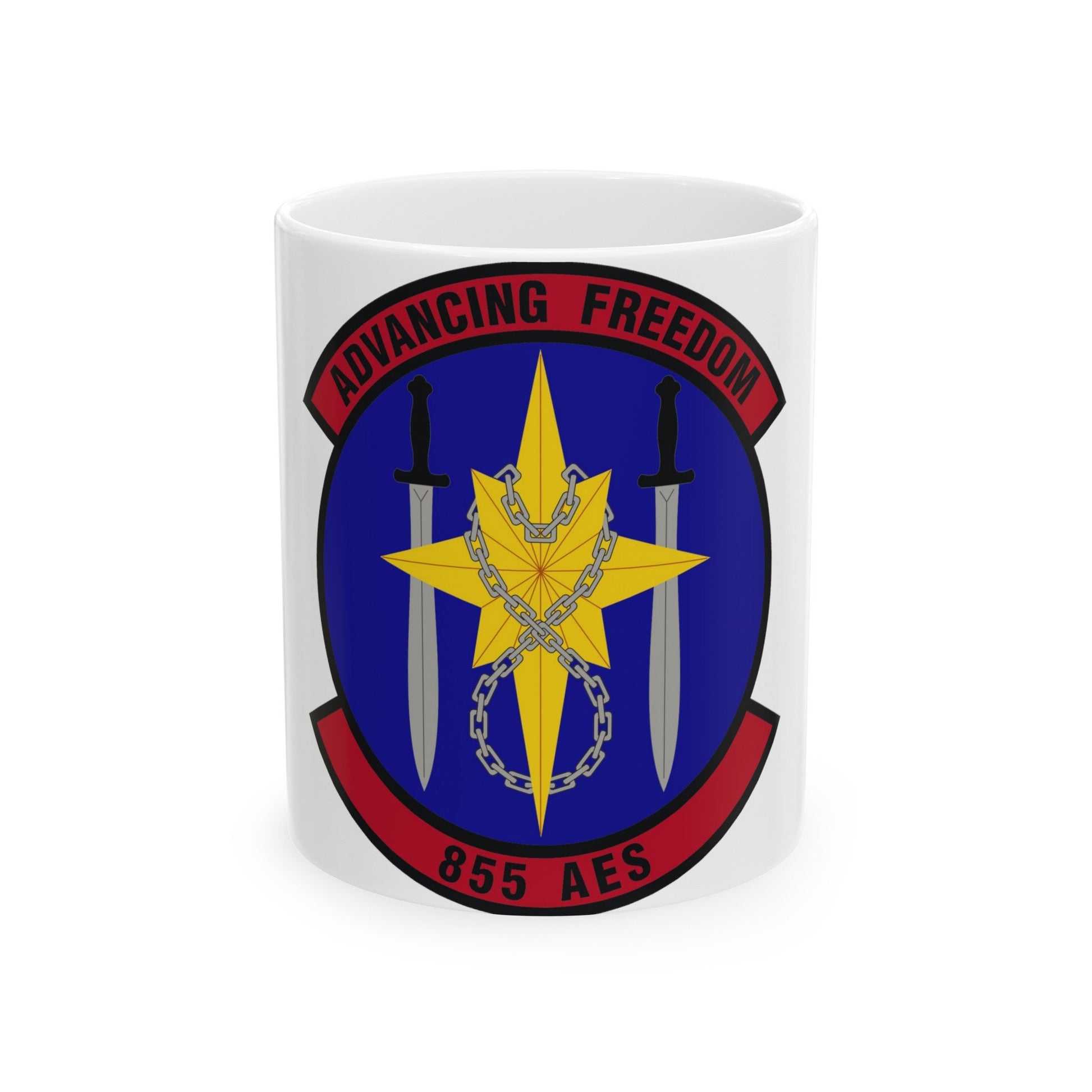855th Air Expeditionary Squadron (U.S. Air Force) White Coffee Mug-11oz-The Sticker Space