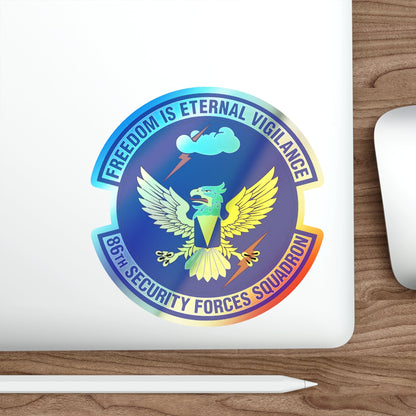86 Security Forces Squadron USAFE (U.S. Air Force) Holographic STICKER Die-Cut Vinyl Decal-The Sticker Space