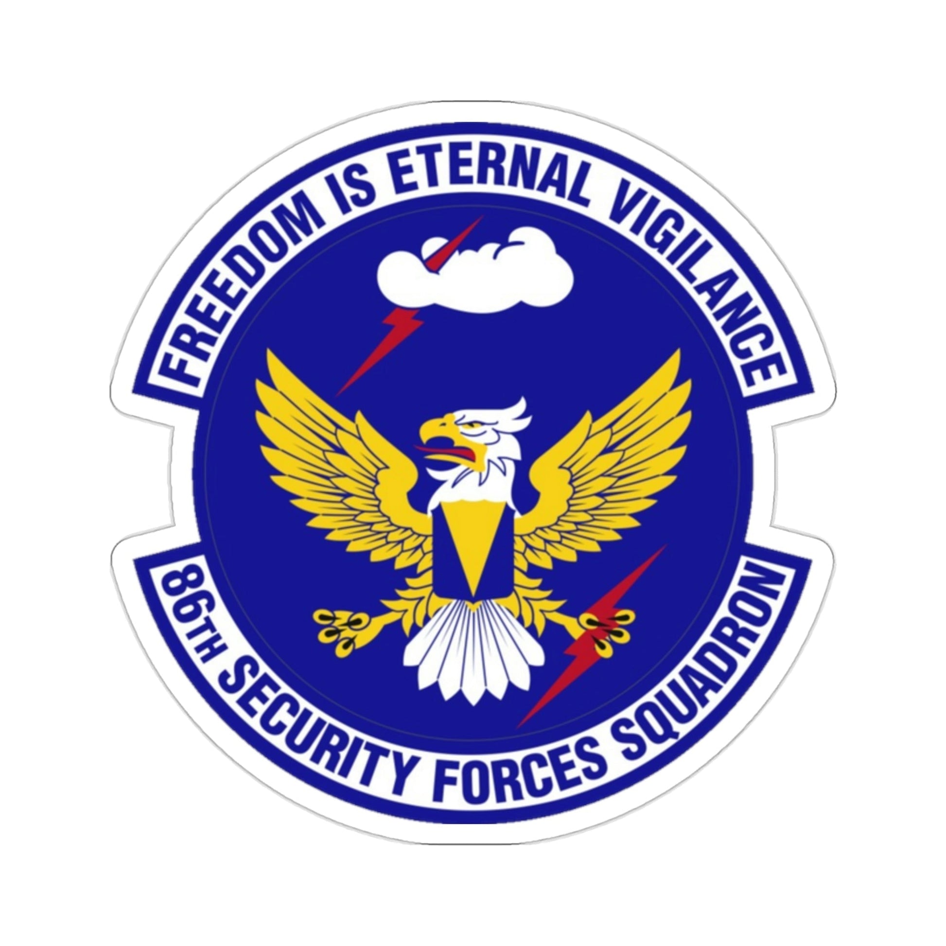 86 Security Forces Squadron USAFE (U.S. Air Force) STICKER Vinyl Die-Cut Decal-2 Inch-The Sticker Space