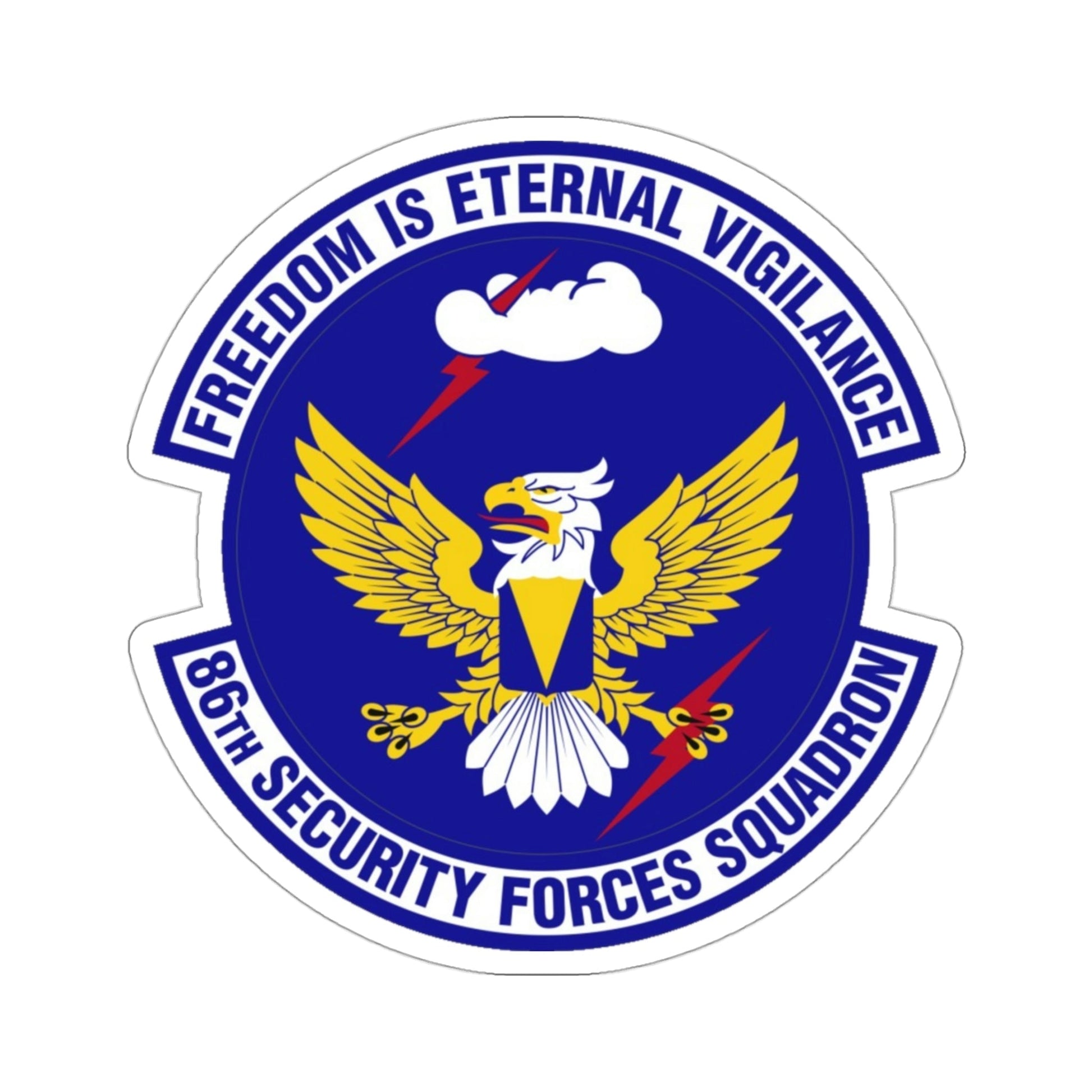 86 Security Forces Squadron USAFE (U.S. Air Force) STICKER Vinyl Die-Cut Decal-3 Inch-The Sticker Space
