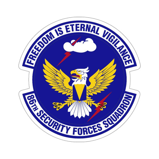 86 Security Forces Squadron USAFE (U.S. Air Force) STICKER Vinyl Die-Cut Decal-6 Inch-The Sticker Space