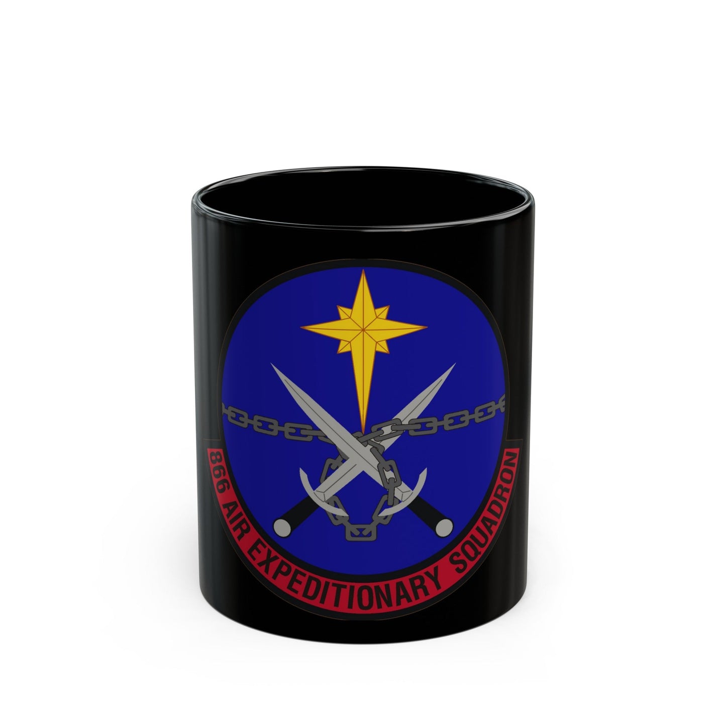 866th Air Expeditionary Squadron (U.S. Air Force) Black Coffee Mug-11oz-The Sticker Space