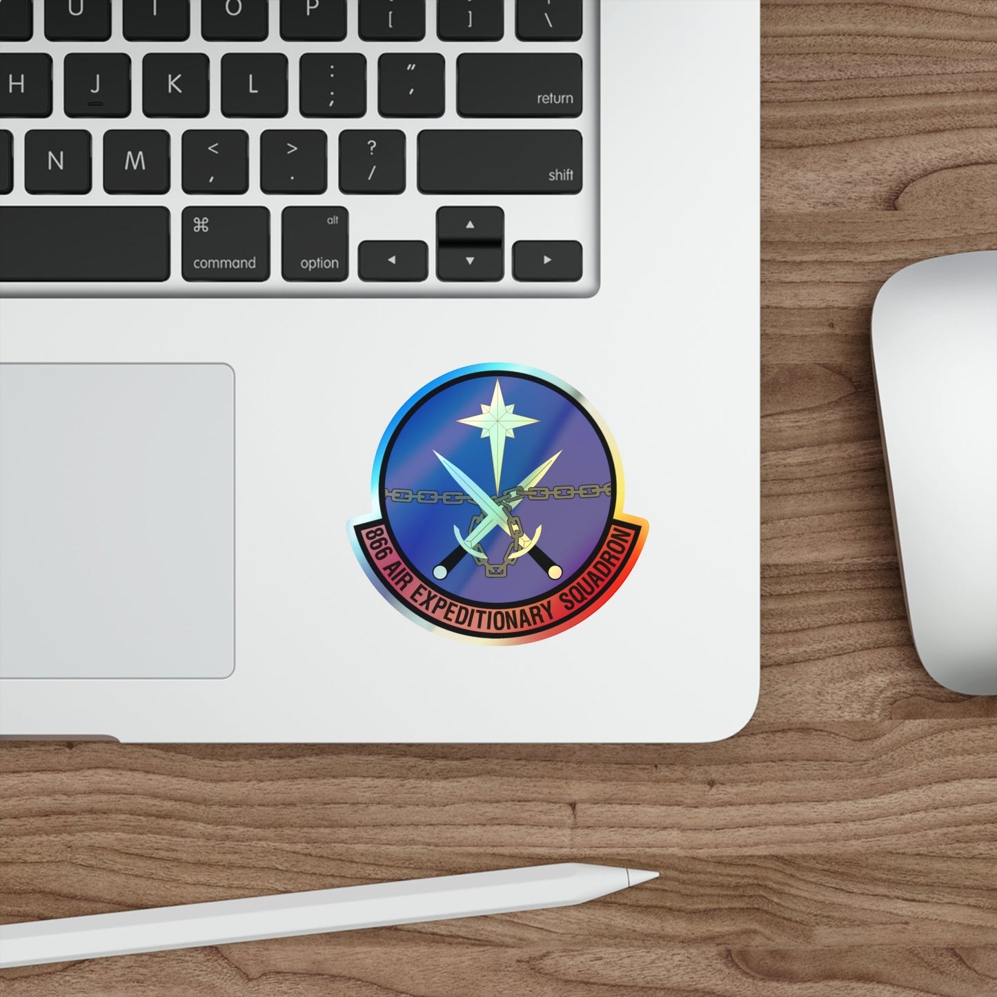866th Air Expeditionary Squadron (U.S. Air Force) Holographic STICKER Die-Cut Vinyl Decal-The Sticker Space