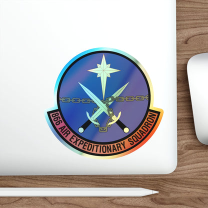 866th Air Expeditionary Squadron (U.S. Air Force) Holographic STICKER Die-Cut Vinyl Decal-The Sticker Space