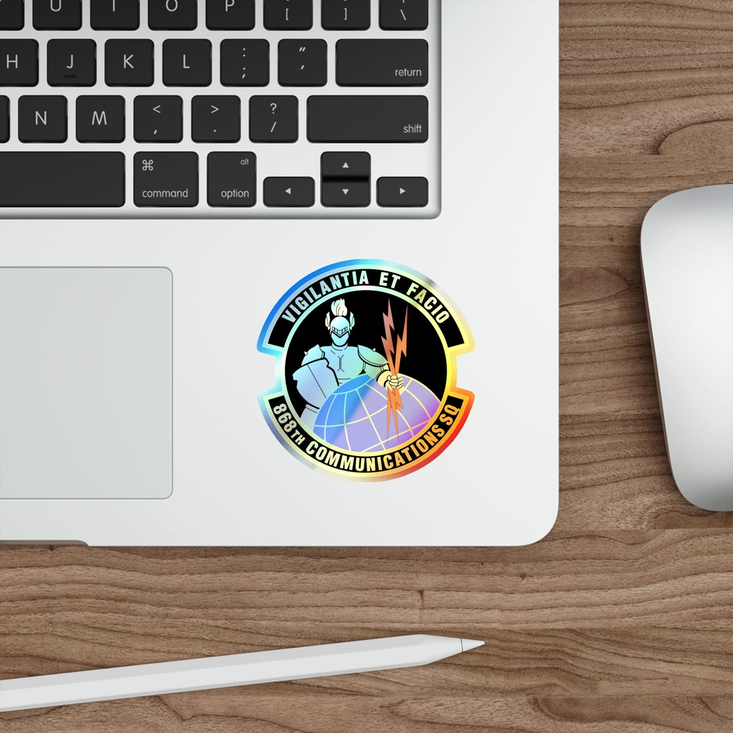 868th Communications Squadron (U.S. Air Force) Holographic STICKER Die-Cut Vinyl Decal-The Sticker Space