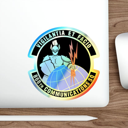 868th Communications Squadron (U.S. Air Force) Holographic STICKER Die-Cut Vinyl Decal-The Sticker Space