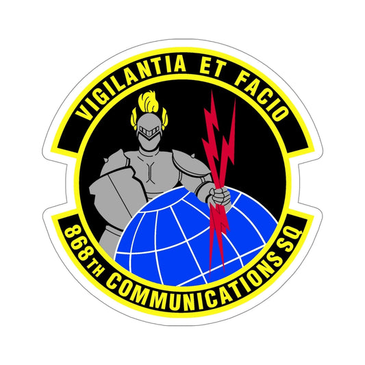 868th Communications Squadron (U.S. Air Force) STICKER Vinyl Die-Cut Decal-6 Inch-The Sticker Space