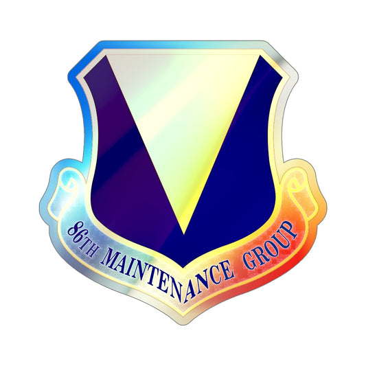 86th Maintenance Group (U.S. Air Force) Holographic STICKER Die-Cut Vinyl Decal-6 Inch-The Sticker Space
