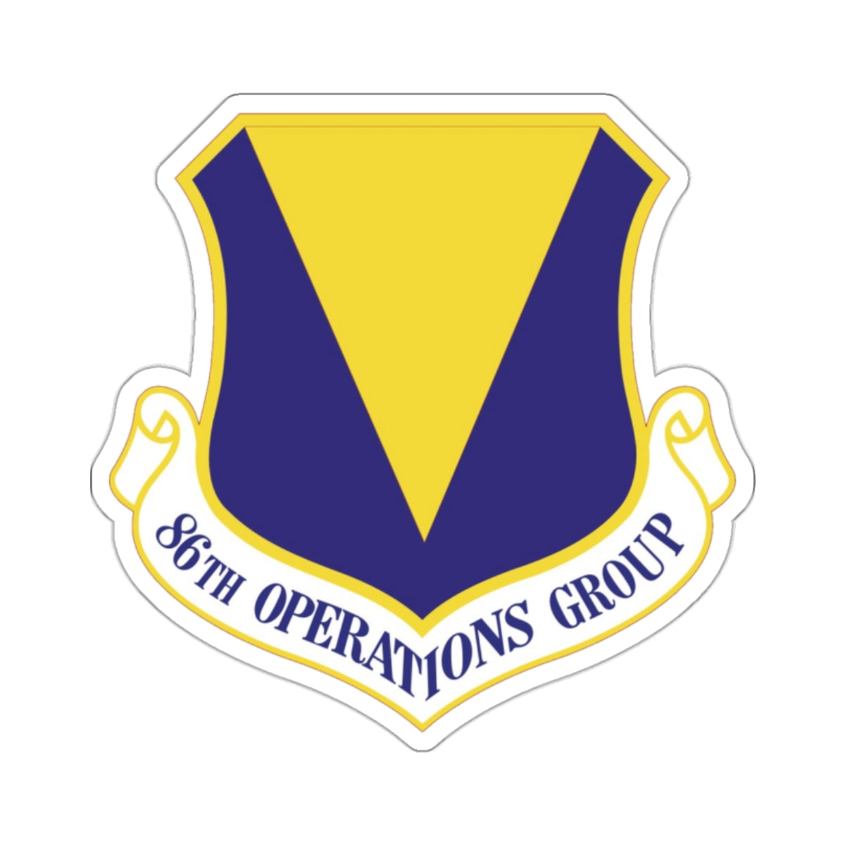 86th Operations Group (U.S. Air Force) STICKER Vinyl Die-Cut Decal-White-The Sticker Space