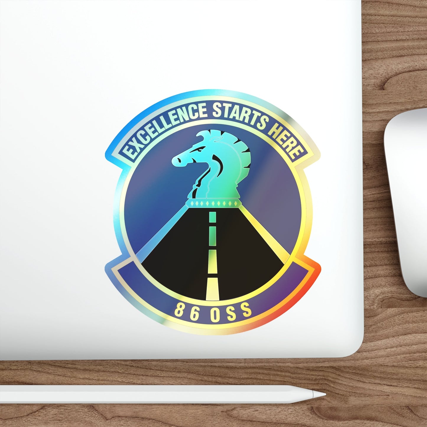 86th Operations Support Squadron (U.S. Air Force) Holographic STICKER Die-Cut Vinyl Decal-The Sticker Space