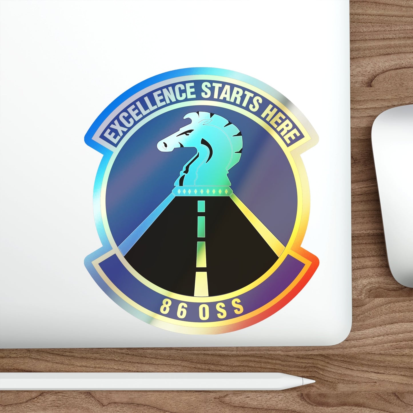 86th Operations Support Squadron (U.S. Air Force) Holographic STICKER Die-Cut Vinyl Decal-The Sticker Space