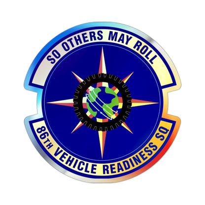 86th Vehicle Readiness Squadron (U.S. Air Force) Holographic STICKER Die-Cut Vinyl Decal-2 Inch-The Sticker Space