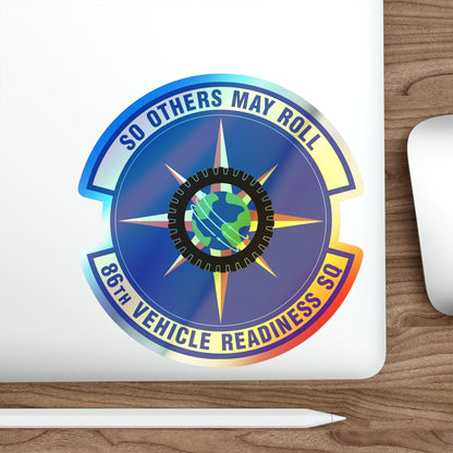 86th Vehicle Readiness Squadron (U.S. Air Force) Holographic STICKER Die-Cut Vinyl Decal-The Sticker Space
