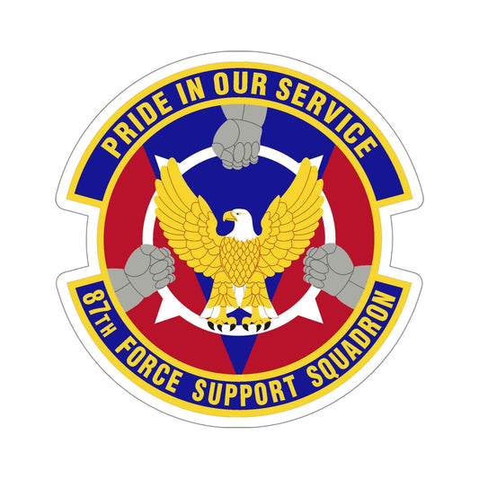 87 Force Support Squadron AMC (U.S. Air Force) STICKER Vinyl Die-Cut Decal-6 Inch-The Sticker Space