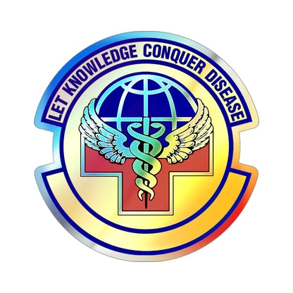 87 Healthcare Operations Squadron AMC (U.S. Air Force) Holographic STICKER Die-Cut Vinyl Decal-3 Inch-The Sticker Space