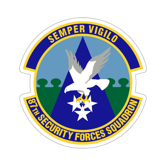 87 Security Forces Squadron AMC (U.S. Air Force) STICKER Vinyl Die-Cut Decal-6 Inch-The Sticker Space