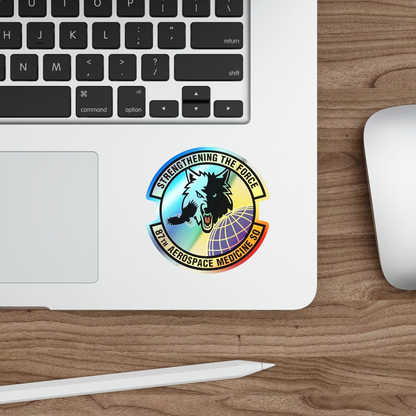 87th Aerospace Medicine Squadron (U.S. Air Force) Holographic STICKER Die-Cut Vinyl Decal-The Sticker Space