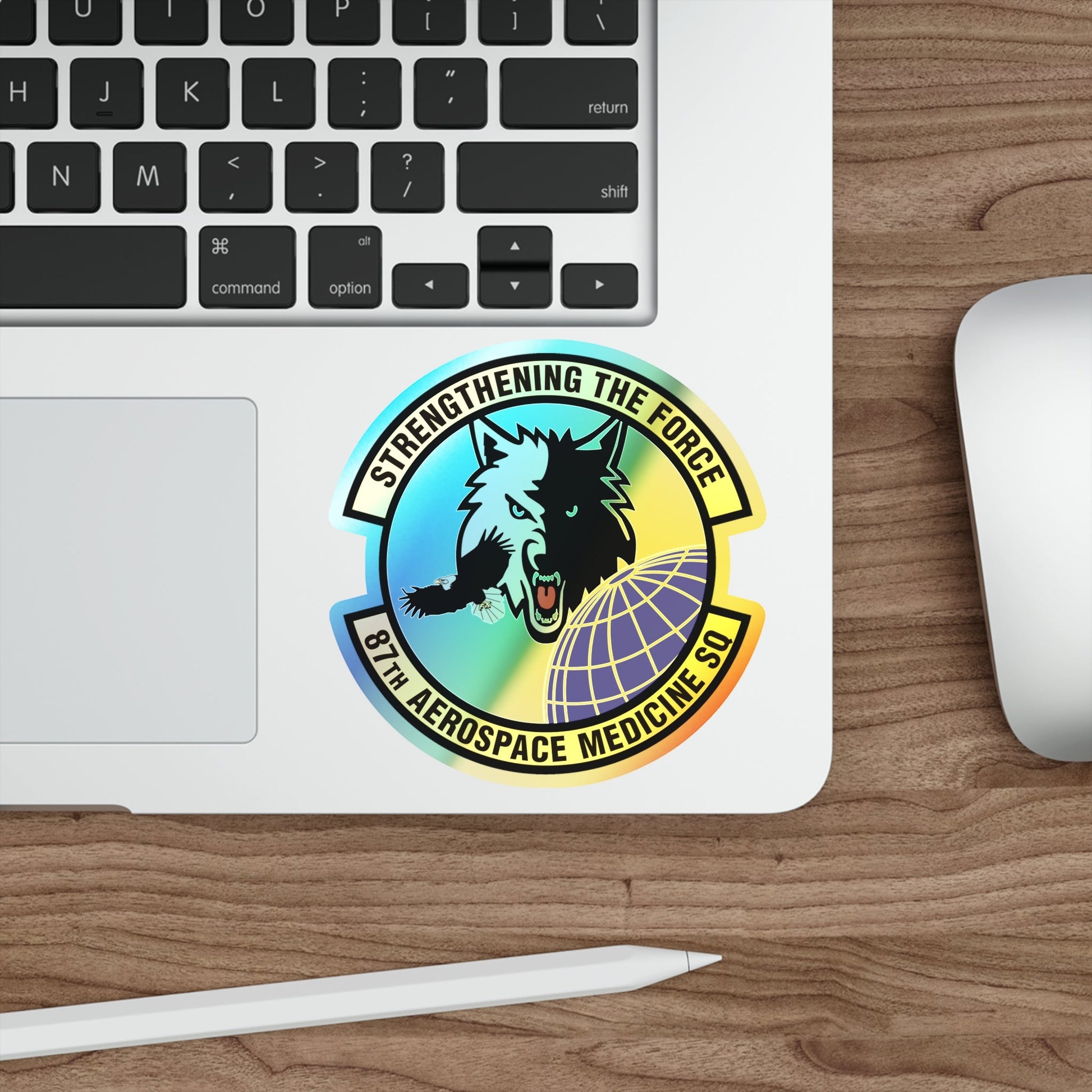 87th Aerospace Medicine Squadron (U.S. Air Force) Holographic STICKER Die-Cut Vinyl Decal-The Sticker Space