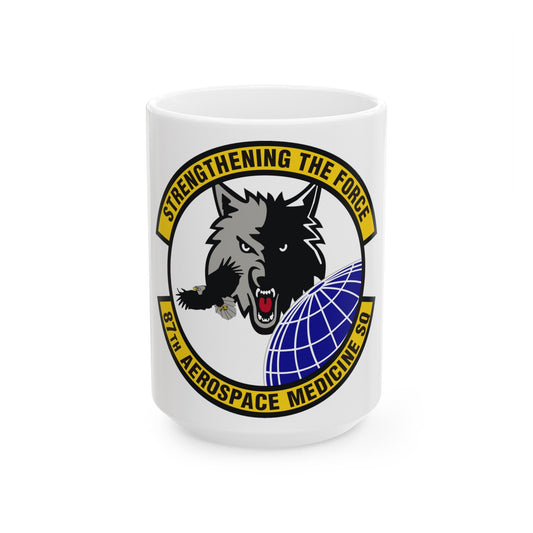 87th Aerospace Medicine Squadron (U.S. Air Force) White Coffee Mug-15oz-The Sticker Space