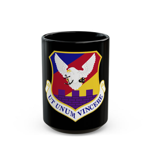 87th Air Base Wing Emblem (U.S. Air Force) Black Coffee Mug-15oz-The Sticker Space